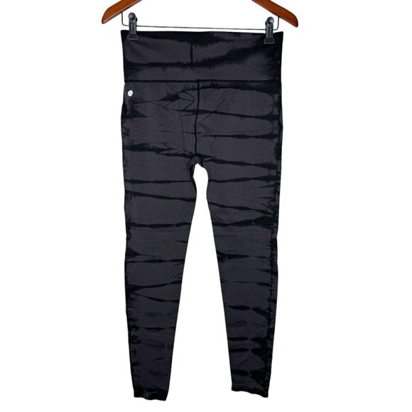 Zella Tie Dye Seamless Ankle Womens Leggings Black Gray Size Medium - Picture 5 of 6